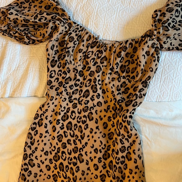 Reformation Hannah Dress Feline - 0 - Picture 5 of 6
